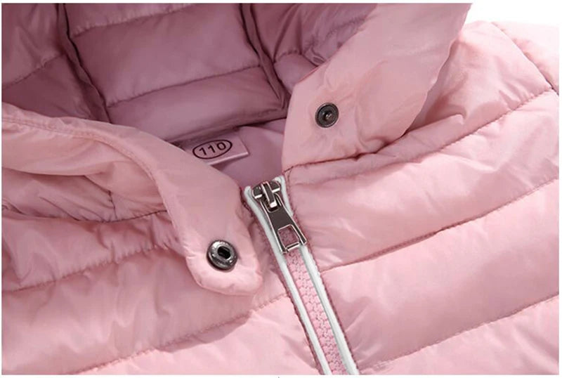 Children Down Coat Winter Teenager Thickened Hooded Cotton-padded Parka Coat Kids Warm Long Jackets Toddler Kids Outerwear