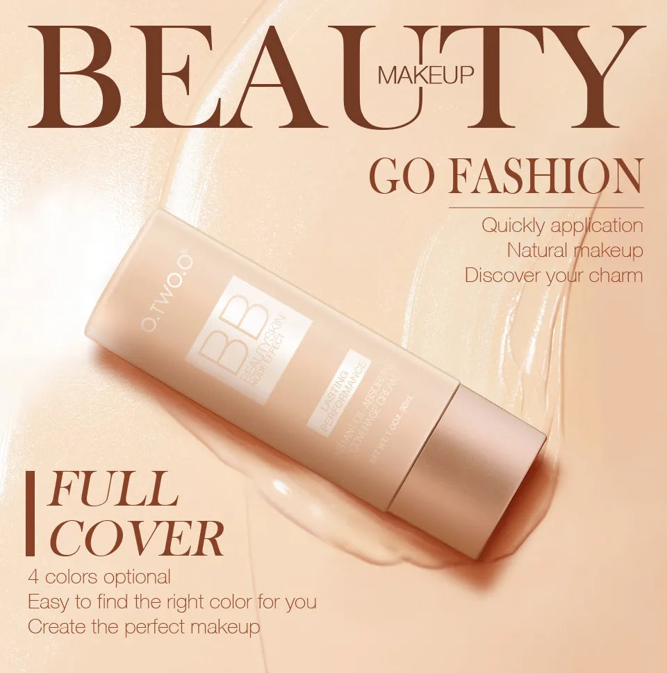 Bulbusbow Makeup Base BB Cream Natural Whitening Cream Waterproof Make Up Liquid Foundation Professional White Cosmetics