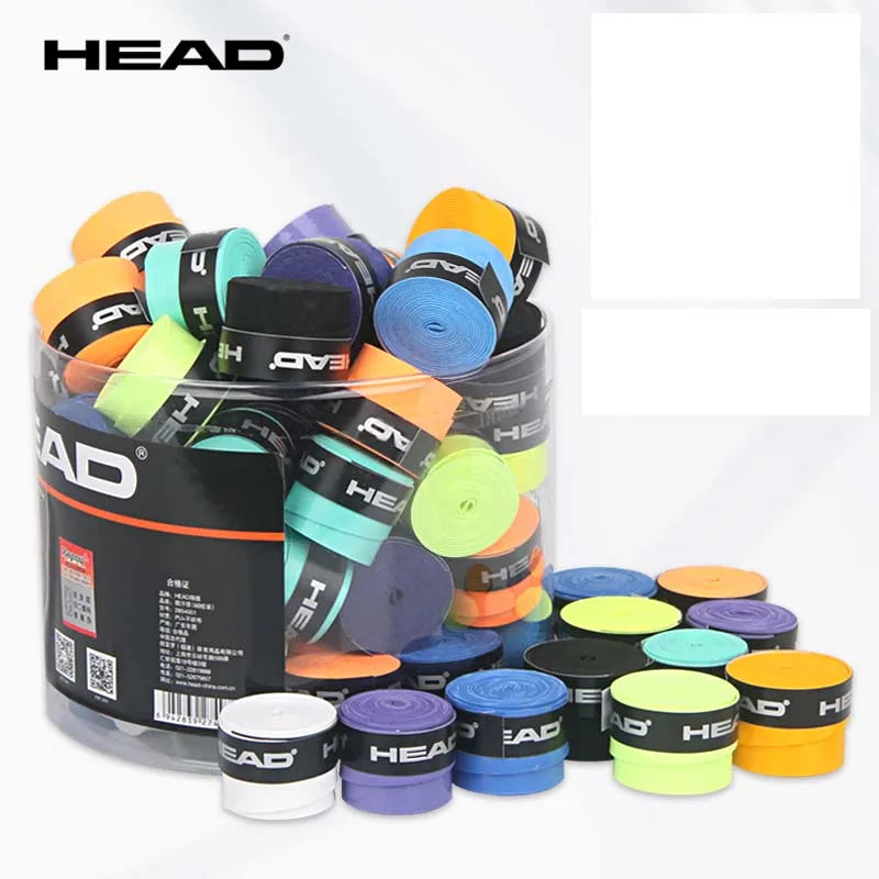 6 قطع من مقابض مضارب التنس الأصلية المضادة للانزلاق من HEAD Overgrip وشريط امتصاص الصدمات وإكسسوارات التدريب