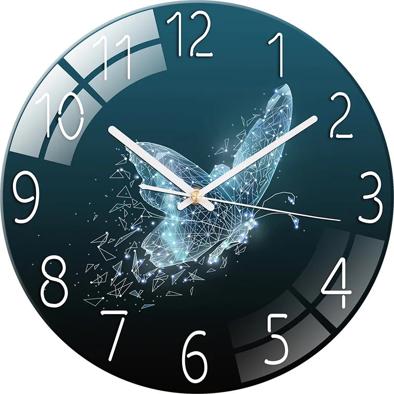 12 inch Galaxy Outer Space Wall Clock For Living Room Silent Clock Nebula Stars Art Abstract Universe Watch Home Astronomy