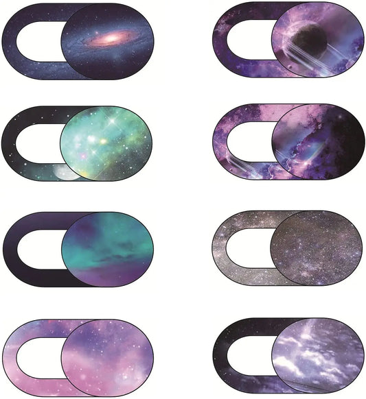 Starry Sky Pattern WebCam Camera Cover Laptop Stickers for Laptops Macbook Smart Phone Privacy Protection Shutter Slider Sticker