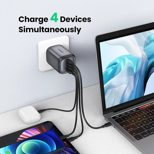 UGREEN UK Plug GaN 100W 65W Fast Charger for Macbook tablet Fast Charging for iPhone Xiaomi USB Type C PD Charge for iPhone 14