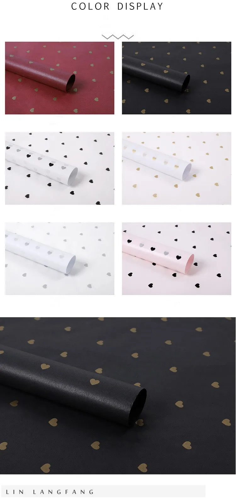 Christmas Gift Wrapping Paper DIY Handmade Craft Star Love Dot Pattern Tissue Paper 7 Sheets/lot Flower Packaging Paper