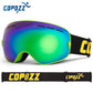 COPOZZ Brand Professional Ski Goggles Double Layers Lens Anti-fog UV400 Big Ski Glasses Skiing Snowboard Men Women Snow Goggles