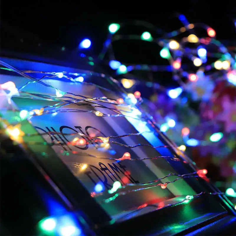 1M 2M 3M 5M 10M Copper Wire LED String lights Holiday lighting Fairy Garland For Christmas Tree Wedding Party Decoration