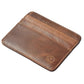 New Thin Genuine Leather Mini Wallet Slim Bank Credit Card Holder Men's Business Small ID Case For Man Purse 6 Slots Cardholder