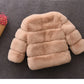 Baby Girls Faux Fur Coat Winter Children Girls Long Sleeve Christmas Jacket Warm Kids Girls Snow Coat Girls Outerwear Clothing