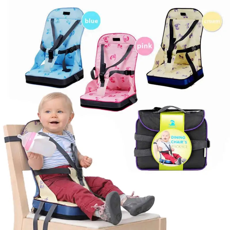 Portable Baby Kids Children Booster Seats Cushion Highchair Cushion Baby Chair Bag Foldable Infant Travel Booster Seat Momy Bag