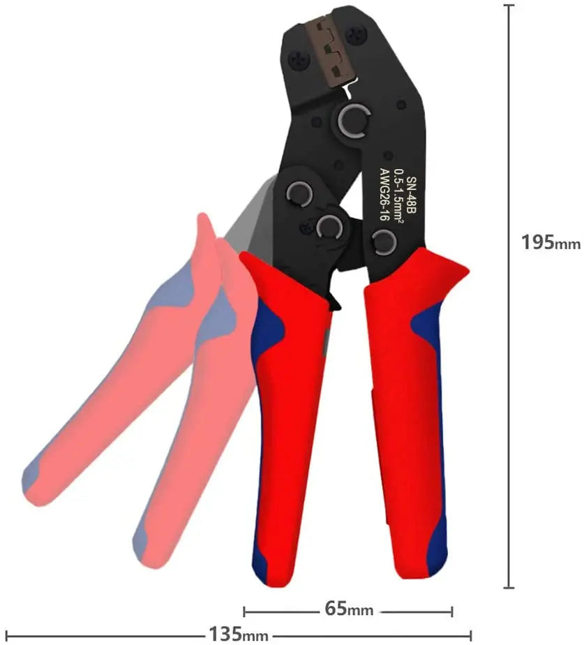 Male Female Wire Box Insulated Cable Macho Connector 2.8/6.3mm Electrical Crimp Terminals Termin Spade Connectors Assorted Kit