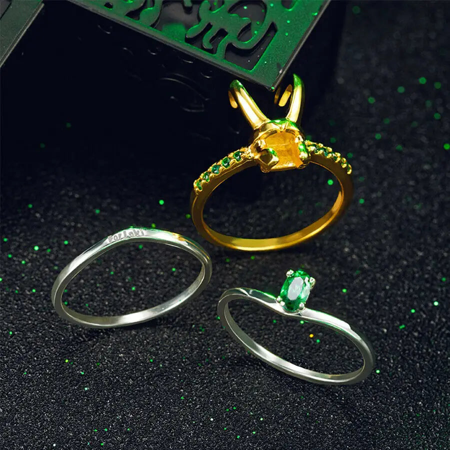 925 Sterling Silver Loki Helmet Ring Avenger Charm Superhero Jewelry Loki Ring Valentine's Day Gift Unisex US 6 7 8 9 10 11 12#