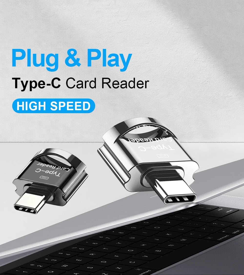 Type C To Microsd TF Adapters OTG Smart Memory Card Reader Type-C Micro USB To Micro-SD Adapter For PC/Mac