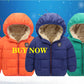 New Kids Padded Coat Boys Hooded Outerwear Girls Warm Jacket Autumn Winter Children Clothing Baby Fashion Zipper Clothing 3-8Y