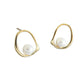 BF CLUB 925 Sterling Silver Round Gold Earrings For Women Girl Sexy Fashion Trendy Jewelry Gift Party Wedding pendientes