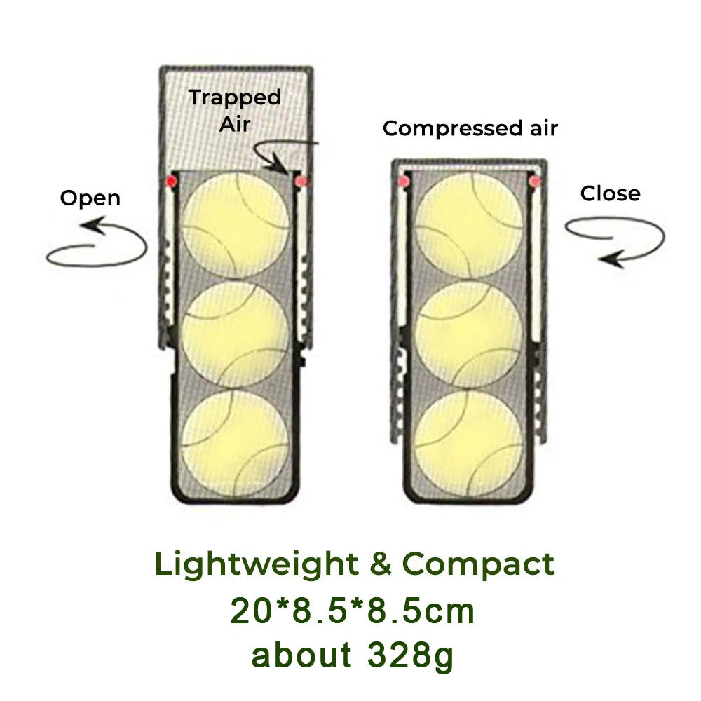网球储存器 - 加压网球储存器，让网球保持弹力如新