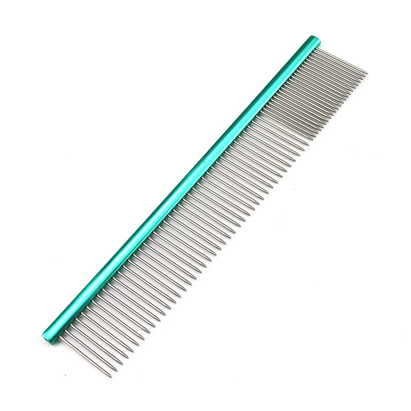 Light Aluminum Pet Comb 6 Colors Optional Professional Dog Grooming Comb Puppy Cleaning Hair Trimmer Brush Pet Accessories