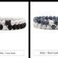 Set Bracelet Couples Distance Black White Natural Lava Stone Tiger Eye Beaded Yoga Bracelets for Men Women Elastic Rope Jewelry