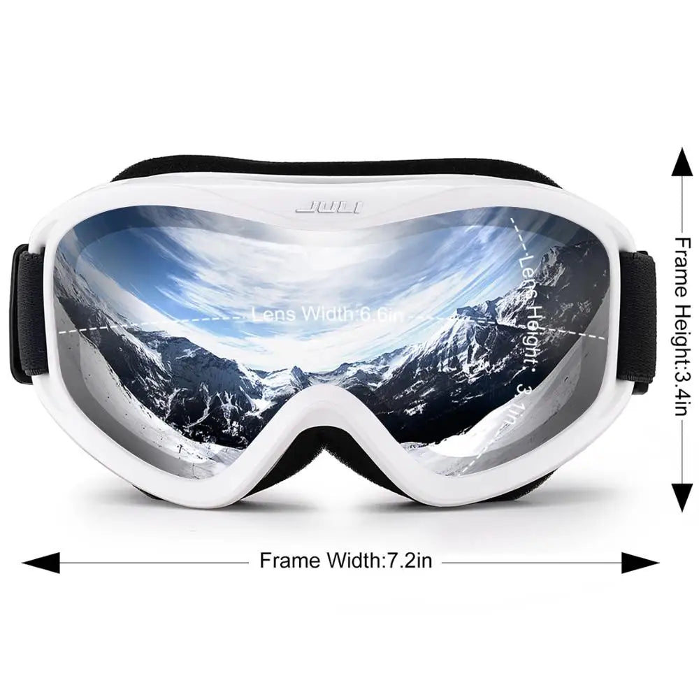 MAXJULI Brand Professional Ski Goggles Double Layers Lens Anti-fog UV400 Ski Glasses Skiing Men Women Snow Goggles