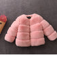 Baby Girls Faux Fur Coat Winter Children Girls Long Sleeve Christmas Jacket Warm Kids Girls Snow Coat Girls Outerwear Clothing