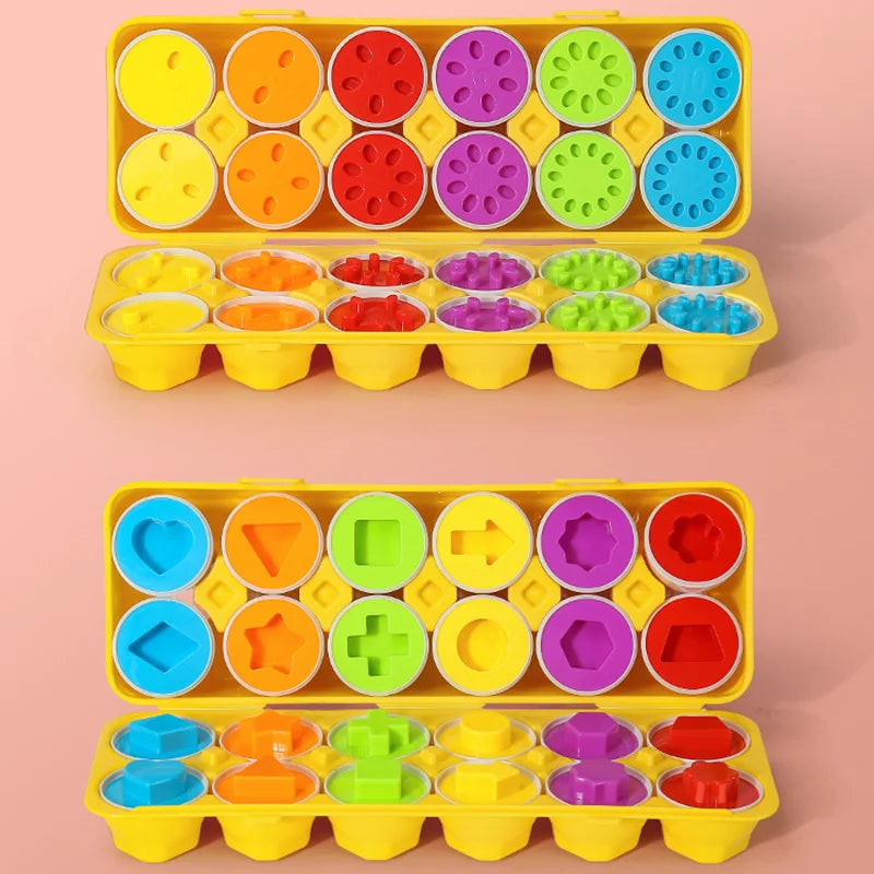 Baby Learning Educational Toy Smart Egg Toy Games Shape Matching Sorters Toys Montessori Eggs Toys For Kids Children 2 3 4 Years