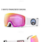 Copozz Magnetic Polarized Ski Goggles Anti-Fog Winter Double-Layers UV400 Protection Men Ski Glasses Eyewear with Lens Case Set