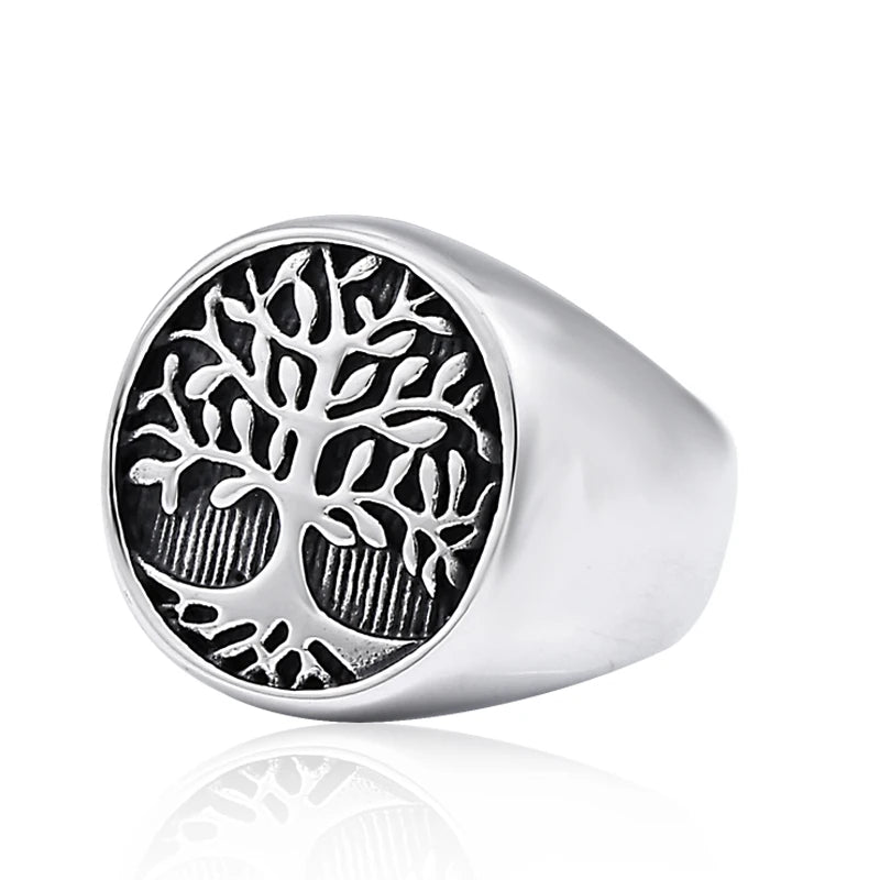 Beier 316L stainless steel Tree of life stamp men and women rings fashion viking amulet high quality jewelry LLBR8-708R