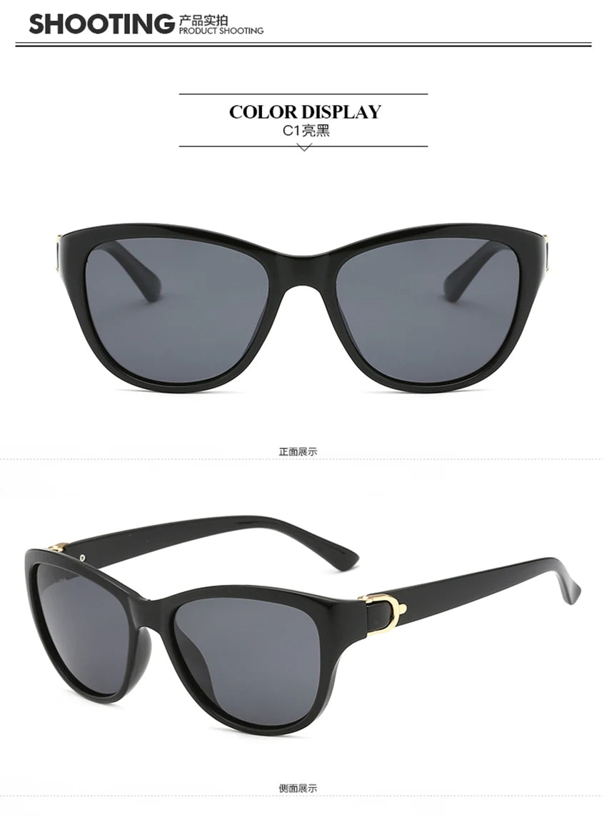 2024 Luxury Brand Designer Women Sunglasses Polarized Cat Eye Lady Elegant Sun Glasses Female Driving Eyewear Oculos De Sol