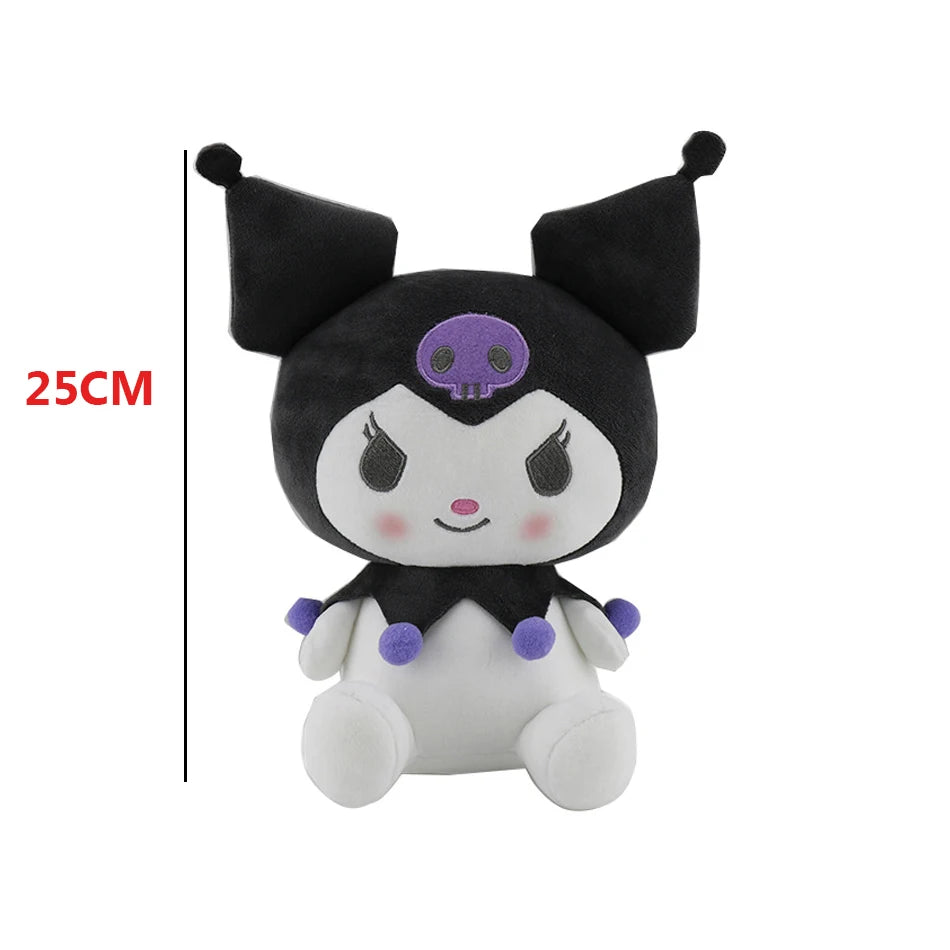 Kuromi Plush Toy Lolita Princess Dress Ragdoll Cartoon Animal Plush Pillows Doll Bedroom Decorations Christmas Gift for Girls