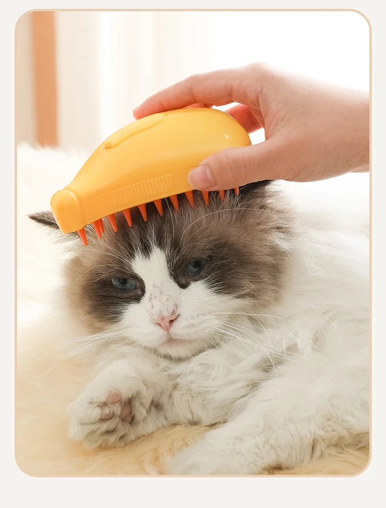 Cat Steam Brush Steamy Dog Brush 3 in 1 Electric Spray Cat Hair Brushes for Massage Pet Grooming Comb Hair Removal Combs