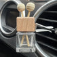 Car Fragrance Empty Glass Bottle Clip Cute Car Air Freshener Bottle Perfume Clip Air Vent Outlet Aromatherapy Auto Accessories