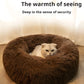 Plush Circular Pet Nest Winter Cat Nest Dog Nest Warm Detachable Washable Round Cat Nest Pet Bed Seasonal Universal Decoration