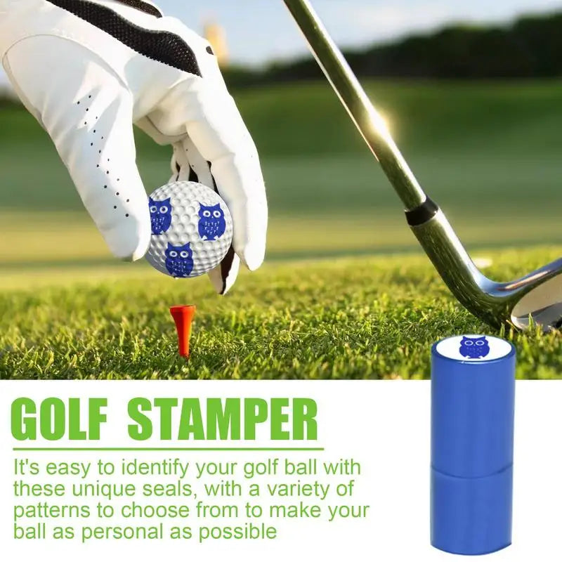 Golf Stamper Self Inking Stamp Waterproof Golf Ball Marking Tool Golfer Gift Golf Accessories For Dad Husband Boyfriend