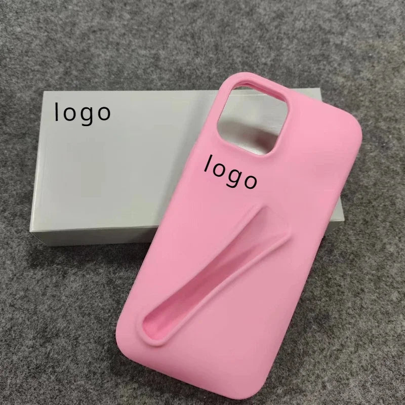 New 2024 Design Lip Gloss Lipstick Lip 3D Balm Make-Up Silicone Phone Case for iPhone 12 13 14 15 Pro Max Lipgloss Holder Cover