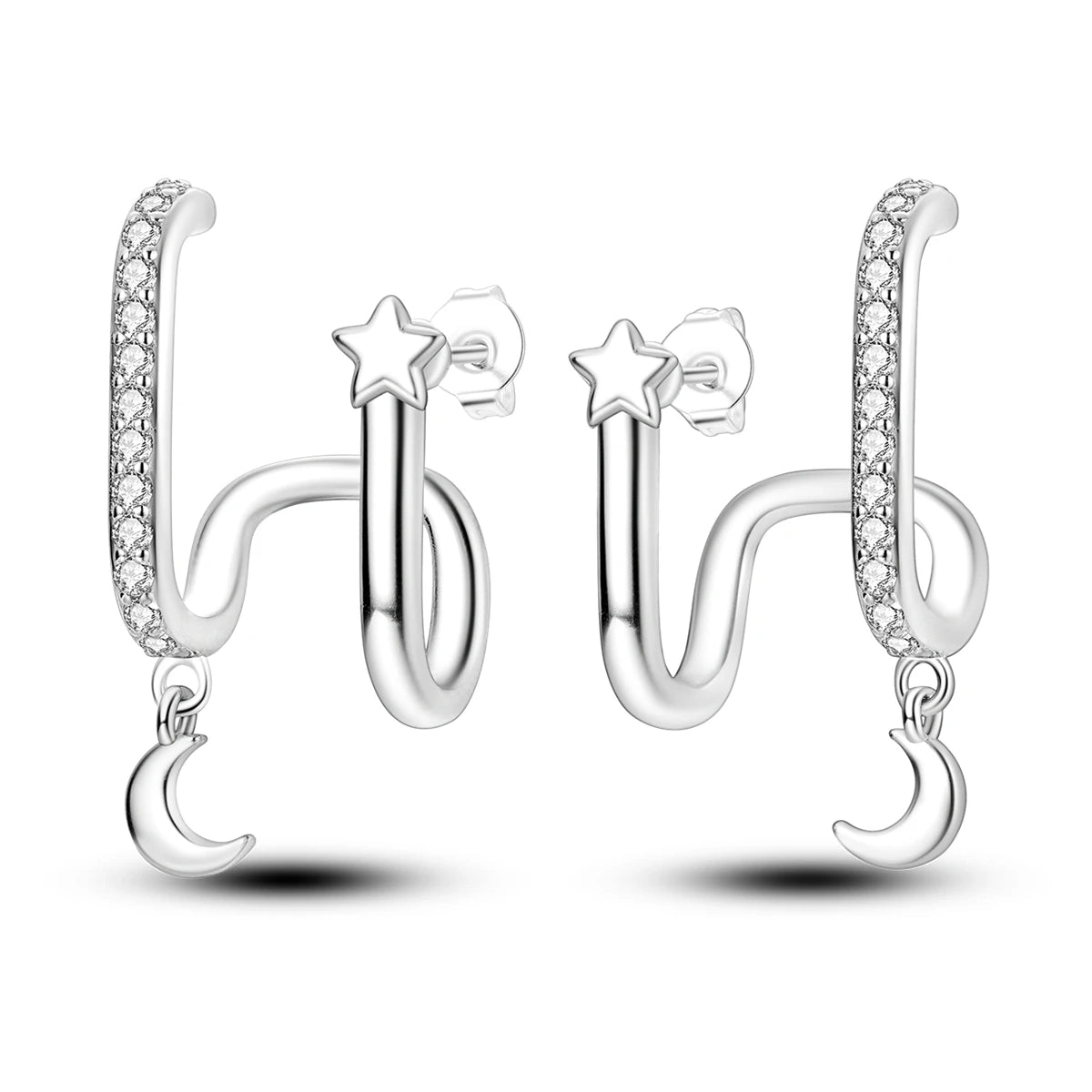 Bulbusbow 925 Sterling Silver Flower Dream Catcher Hoop Earrings for Women