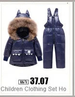 Children Clothing Set Baby Winter Warm Down Jackets parka Boys Thick Jumpsuit Infant overcoat toddler Girl Clothes Kids Snowsuit