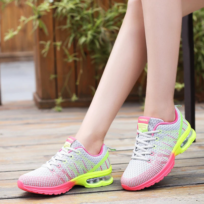 Women Sports Shoes Outdoor High Quality Running Shoes Breathable Athletics Casual Sneaker Ladies Non-slip Sport Walking Shoes