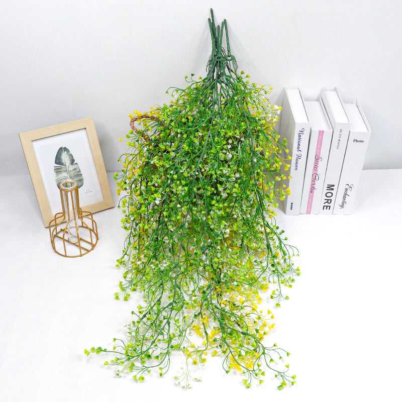 Artificial Plants Vines Admiralty Willow Wall Hanging Plant Fake Flower Home Wedding Party Wall Balcony Decoration Green Leaf