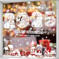 Christmas Window Stickers Santa Claus Snowman Snowflake Glass Sticker Shopping Mall Glass Window Decor Decal Mirror Stickers