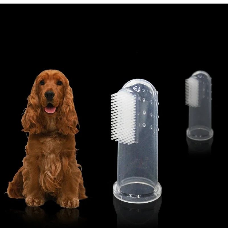 Pet Silicone Finger Cots Toothbrush Cats Dogs Brushing Dog Accessories Pet Teeth Oral Cleaning Products in Addition Perros