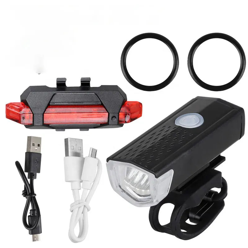 Bike Front Bicycle Lights Rear Taillight Rechargeable Headlight LED Flashlight Lantern Lamp Bicycle Safety Ciclismo Фонарик