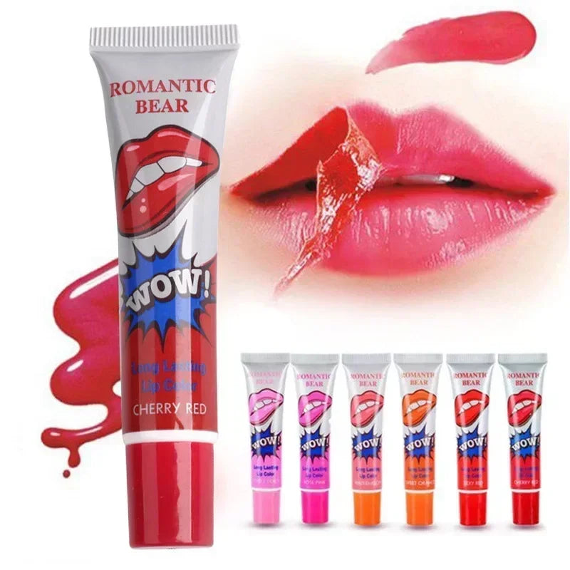 6 Color Peel Off Liquid Lipstick Long Lasting Tear Lipstick Lip Gloss Women Sexy Makeup Tear Pull Lips Mask Cosmetics Waterproof