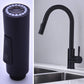 Bathroom Tap Faucet Pull Out Spray Shower Head Setting Kitchen Spare Replacement Tap Sprayer Black Head Sprinkler Kitchen Parts