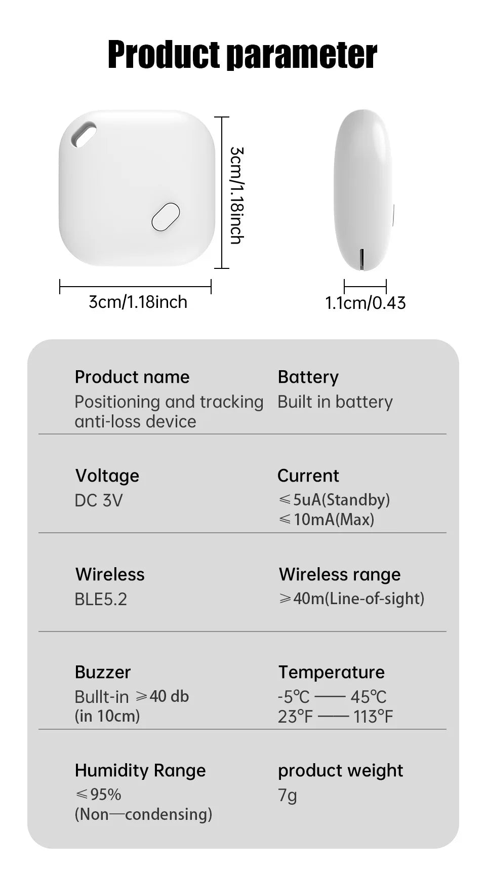 Mini Tracking Device For Apple Find My Key Smart iTag Child Finder Pet Car GPS Lost Tracker Smart Bluetooth Tracker IOS System