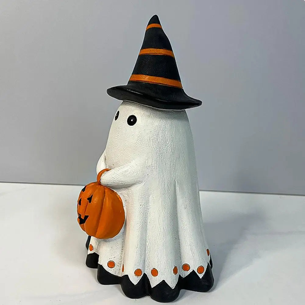 Halloween Resin Ornaments Ghost Pumpkin Gifts Helloween Decoration Halloween Miniature Pumpkin Figurines Adornments for Home