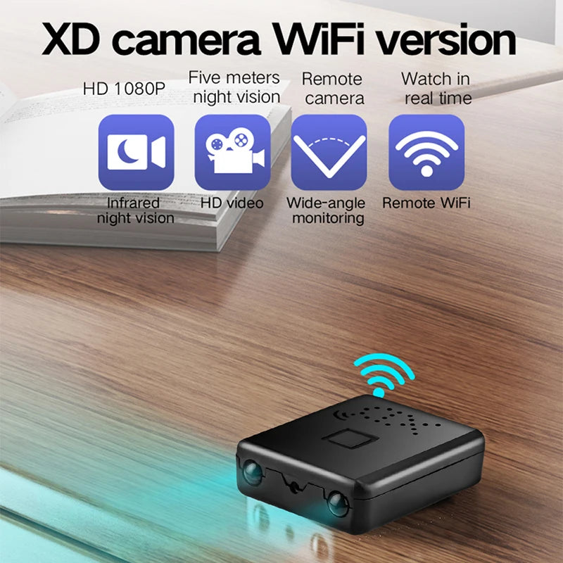 Xiaomi 1080p Full HD Mini Camera WiFi 5G Night Vision Home Security Micro Camcorder Audio Video Recorder with Motion Detection