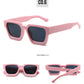 SHAUNA Ins Popular Women Square Sunglasses Retro Men Tinted Shades UV400