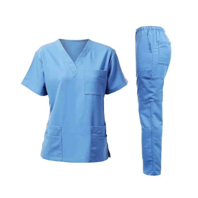 Beauty Salon Uniform Medical Clothes Scrub Suit Uniformes Tshirts Short Sleeve Dhypocrate Medical Work Clothes Nurse Blouses