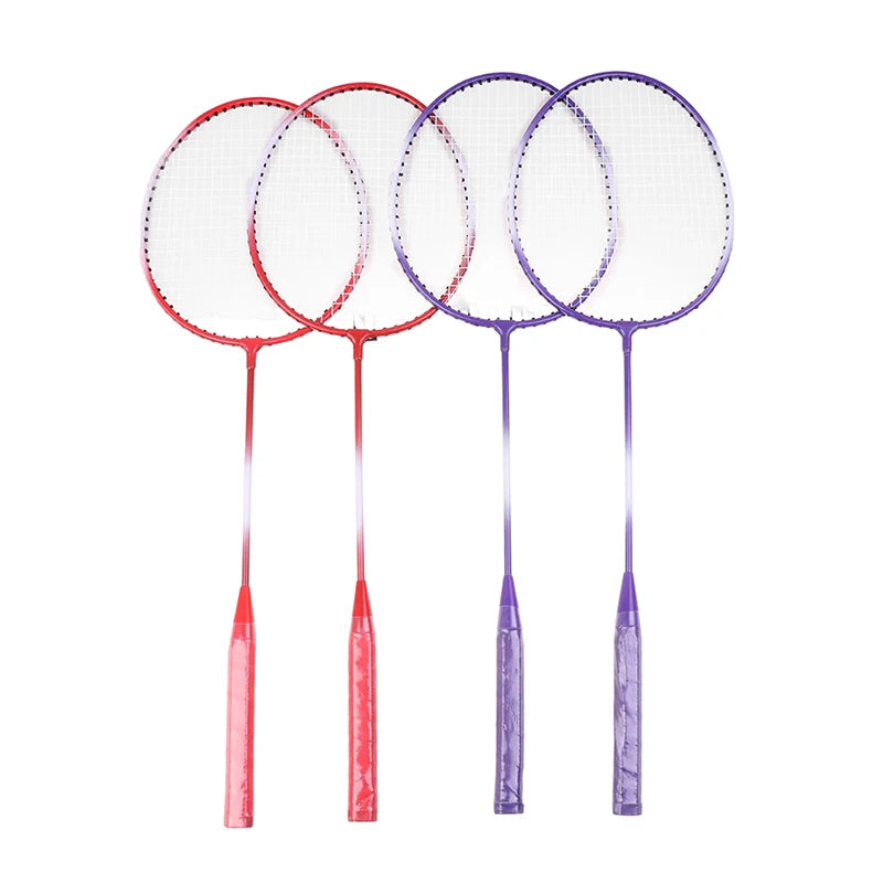 Professional Badminton Rackets Shuttlecocks and Carrying Bag Set Double Badminton Racquet Set Indoor Outdoor Speed Sports