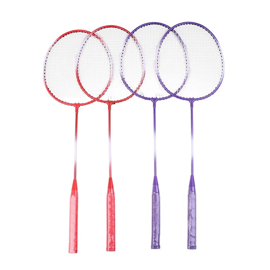 Professional Badminton Rackets Shuttlecocks and Carrying Bag Set Double Badminton Racquet Set Indoor Outdoor Speed Sports