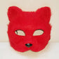 New Furry Fox Masks Half Face Eye Mask Imitation Cat Hair Mask Halloween Carnival Party Animal Cosplay Costume Accessories