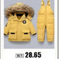 Children Clothing Set Baby Winter Warm Down Jackets parka Boys Thick Jumpsuit Infant overcoat toddler Girl Clothes Kids Snowsuit